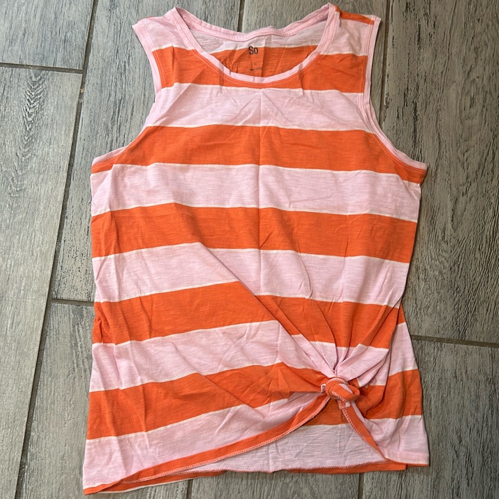 SO Pink/Orange Tank w/Taylor Swift The Life of a Showgirl Vibes Size Medium - Picture 1 of 2